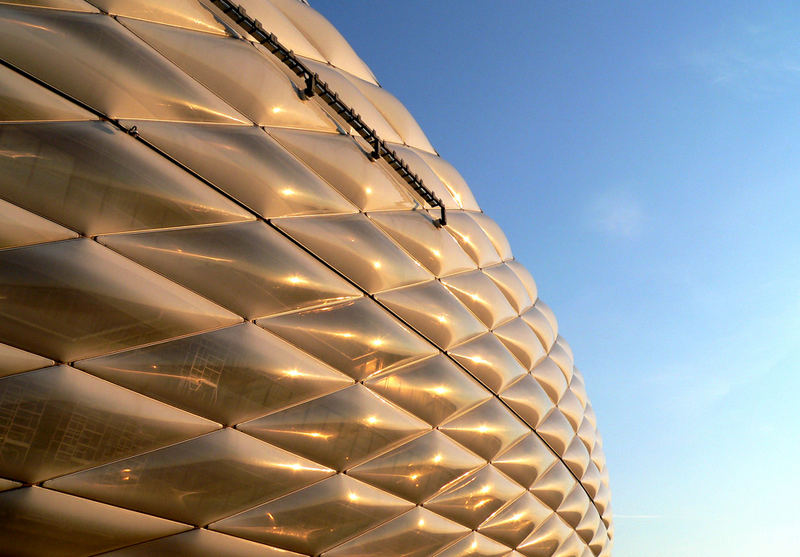 Allianz Arena in Gold WM 2006