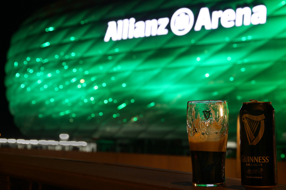 Allianz Arena in Grün