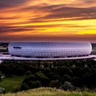 Allianz Arena in Munich - Germany - during sundown at June 18th 2013.