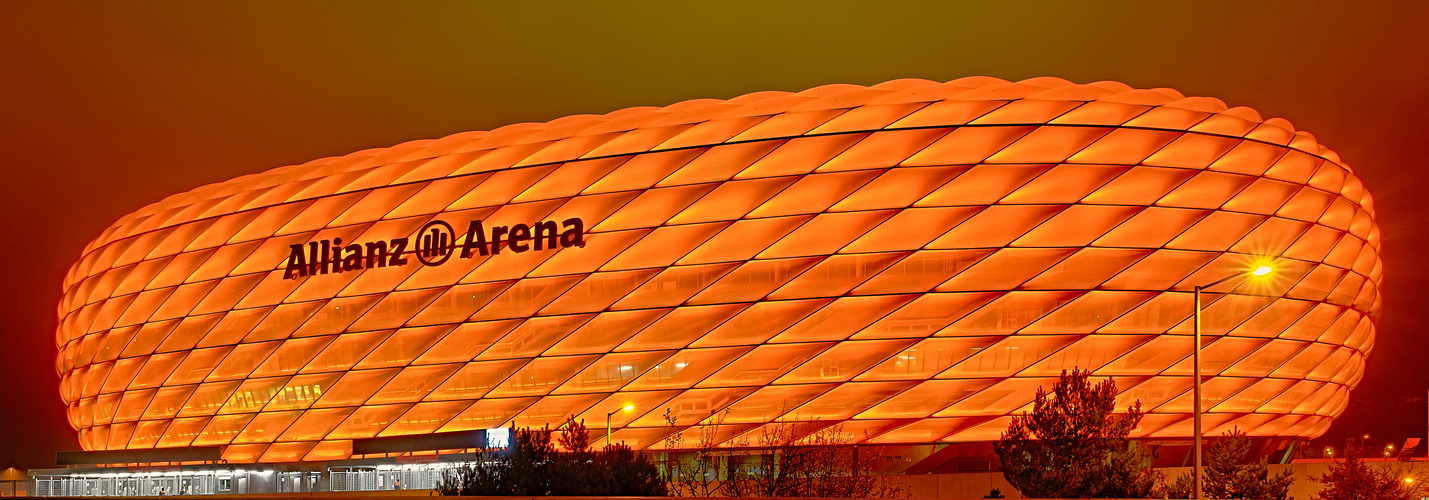 Allianz Arena in Orange