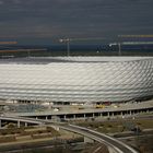 Allianz Arena kurz vor der Fertigstellung im Frühjahr 2005