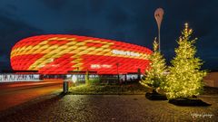 Allianz-Arena leuchtet zum 2.Advent 