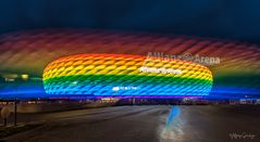 Allianz Arena München im CSD Look