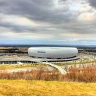 Allianz Arena (Stadion) Munich HDR (Tag Fernaufnahme)