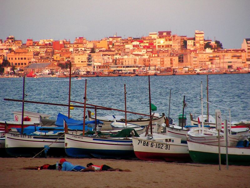 All'imbrunire sulla spiaggia