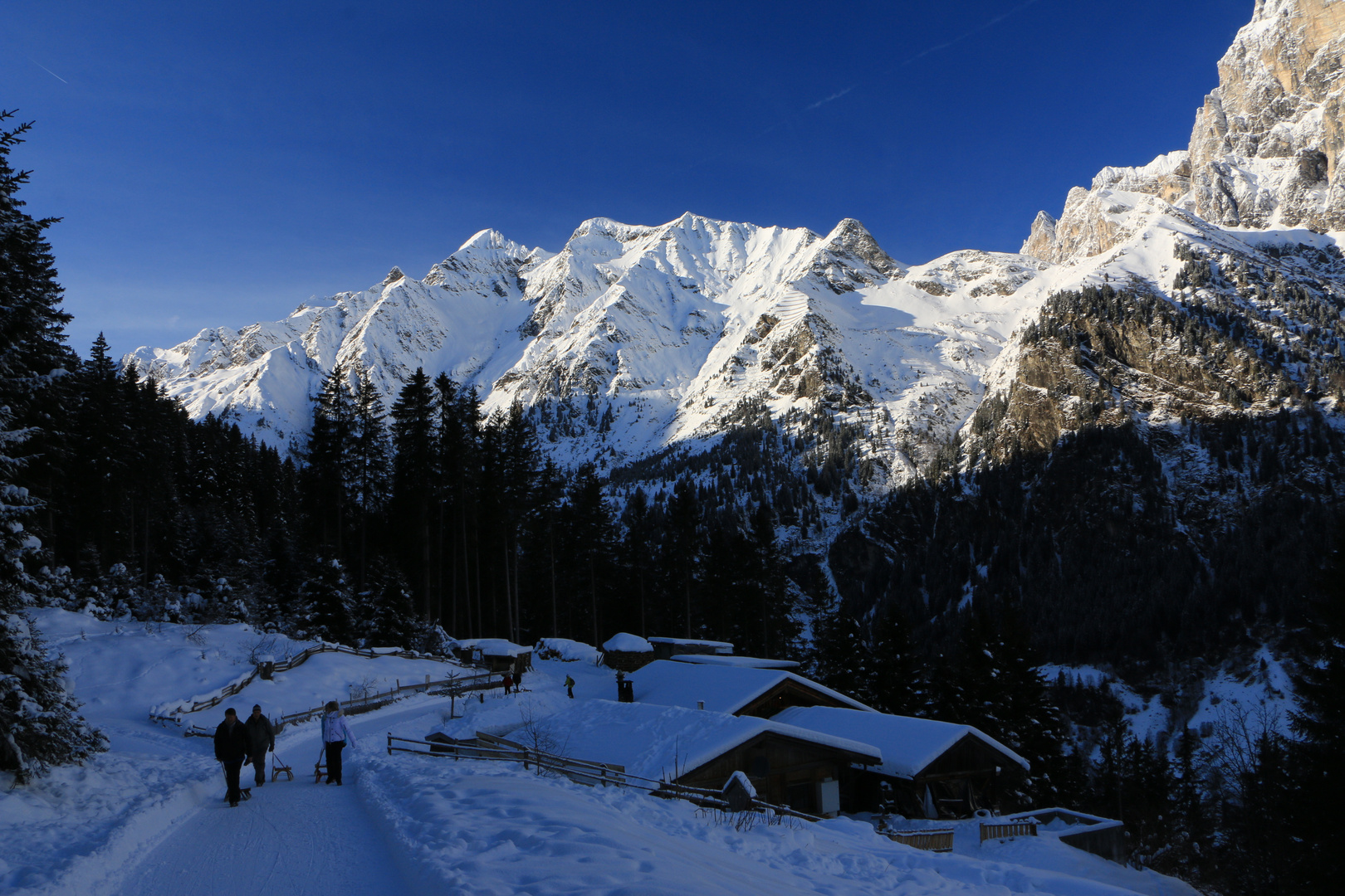 Allriss Alm im Pflerschtal (Südtirol) - Jänner 2015