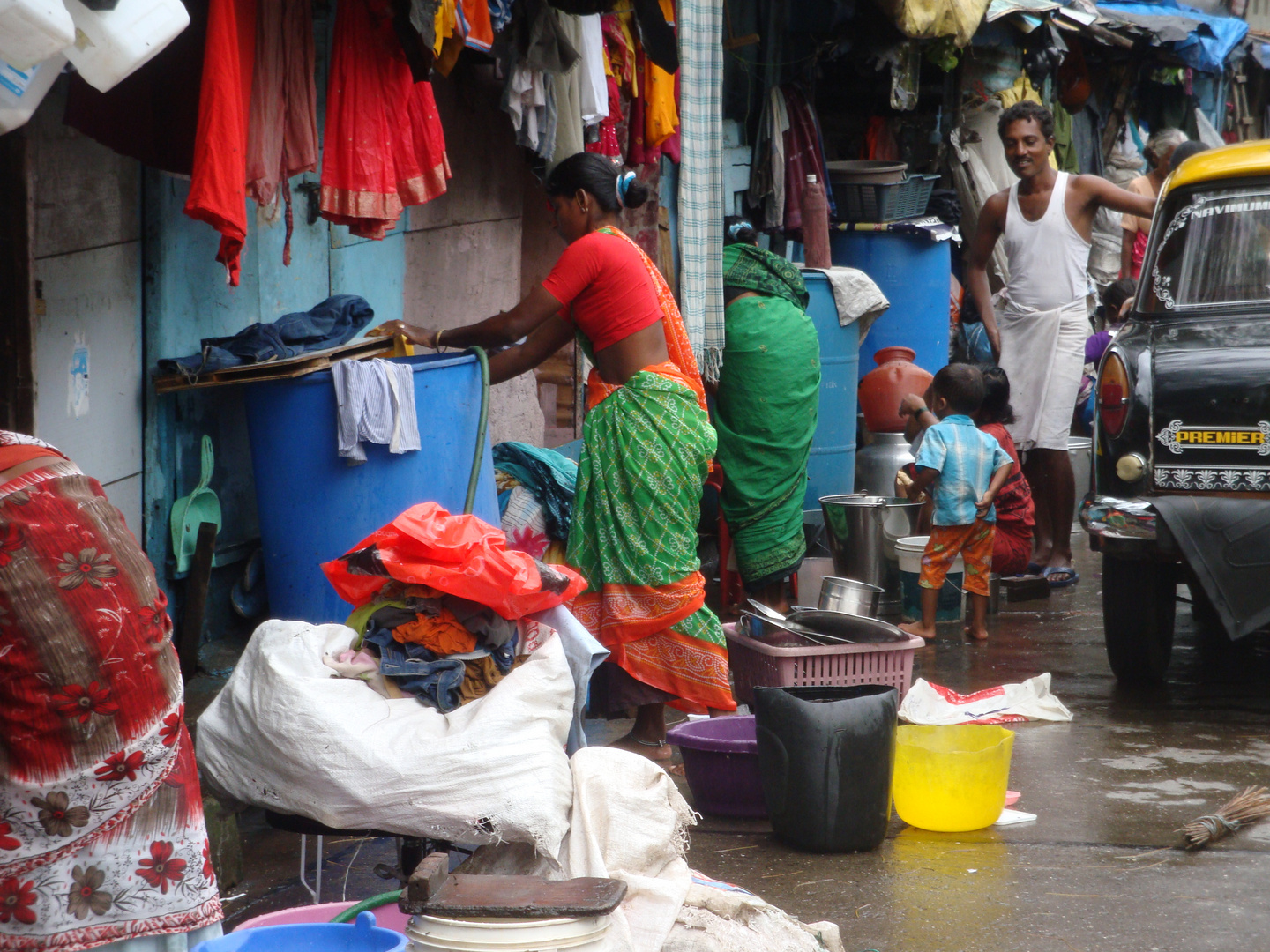 Alltag einer Familie in Mumbai, Indien 