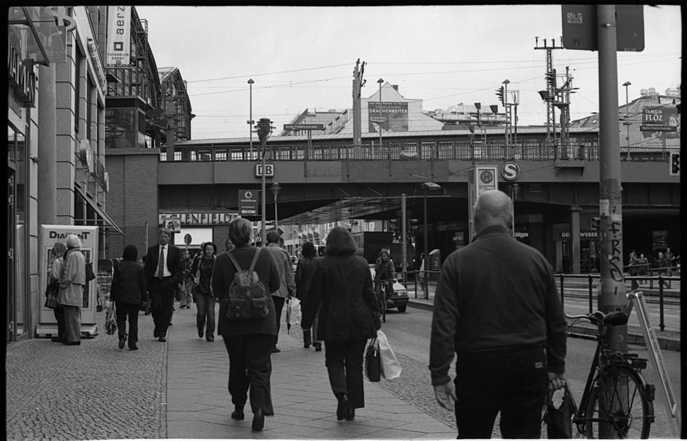 Alltag in der Friedrichstraße von Berlin