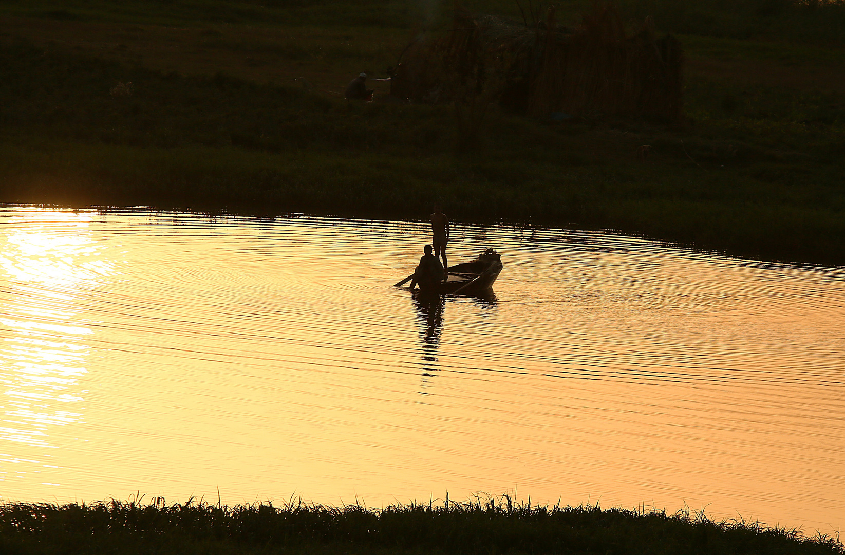 Alltagsszene am Fluss