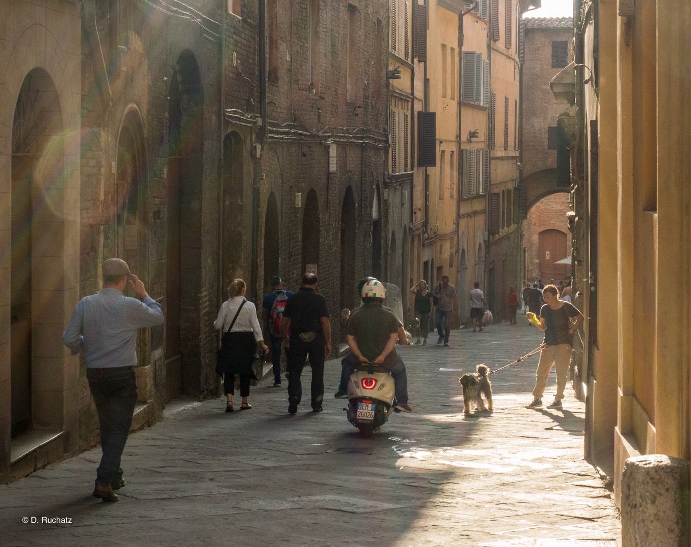 Alltagsszene in Siena