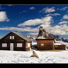 Alm Hütte am Monte Piana