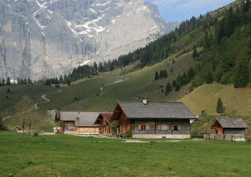 Almdorf in der Eng - Karwendelgebirge -