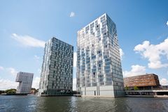 Almere - Side-by-Side Flats seen from the Weerwater Pool