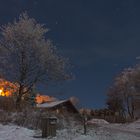 Almhütte im Schnee