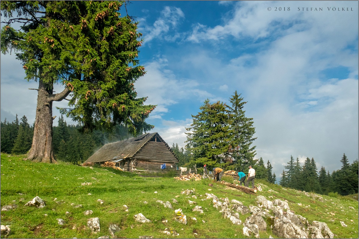 Almhütte in den Südkarpaten