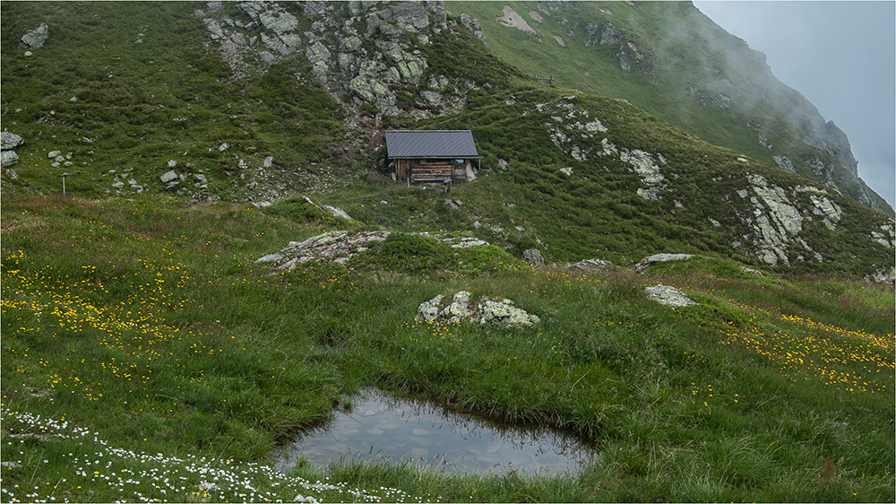 Almhütte in den Tuxer Alpen