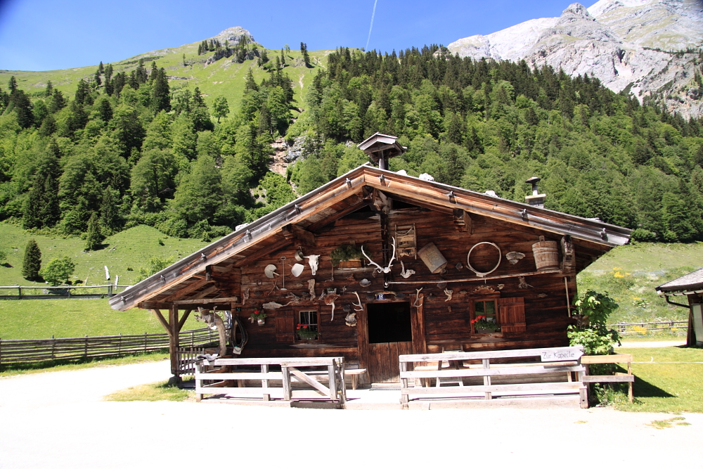 Almhütte in der Eng im Karwendelgebiet