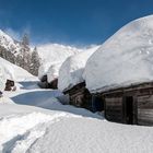 Almhütten im "Winterschlaf"