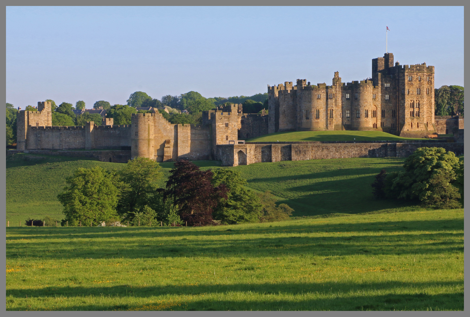 Alnwick castle Northumberland from the north