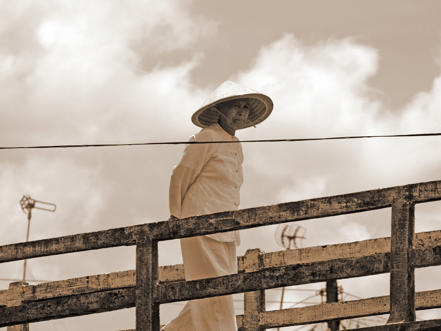 alone im Mekong Delta