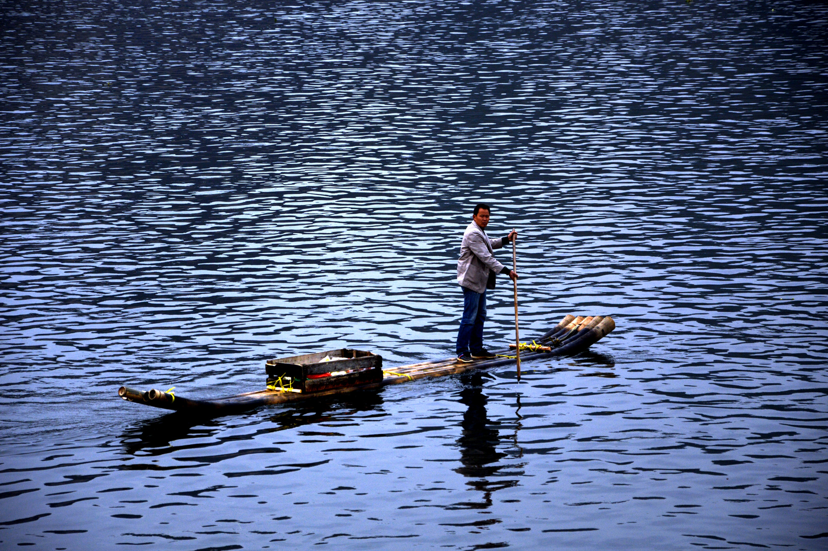 Alone in the river