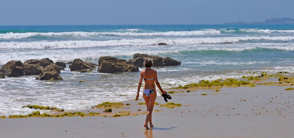 Alone on the beach