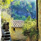 Along  alleys of the medieval village - Tuscany
