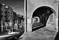 Along the canal in Chioggia