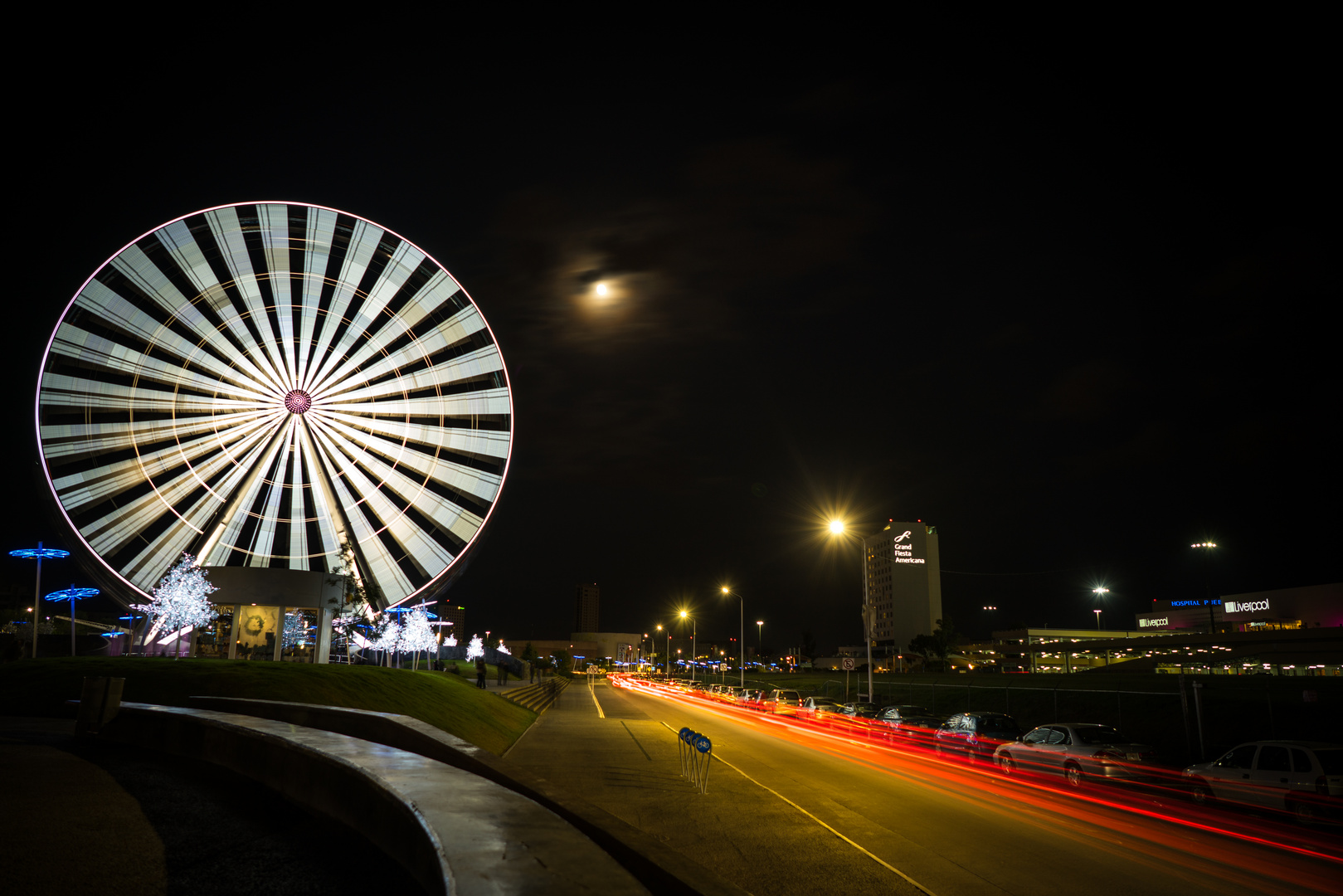 Along the ferris wheel