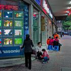 Along the main road in Hanoi