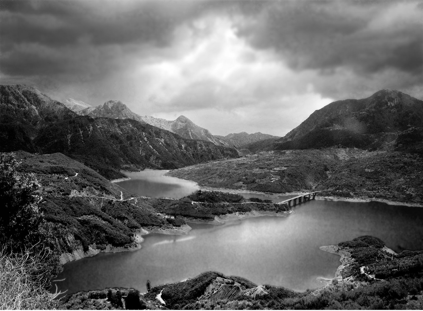 Along the mountain lakes