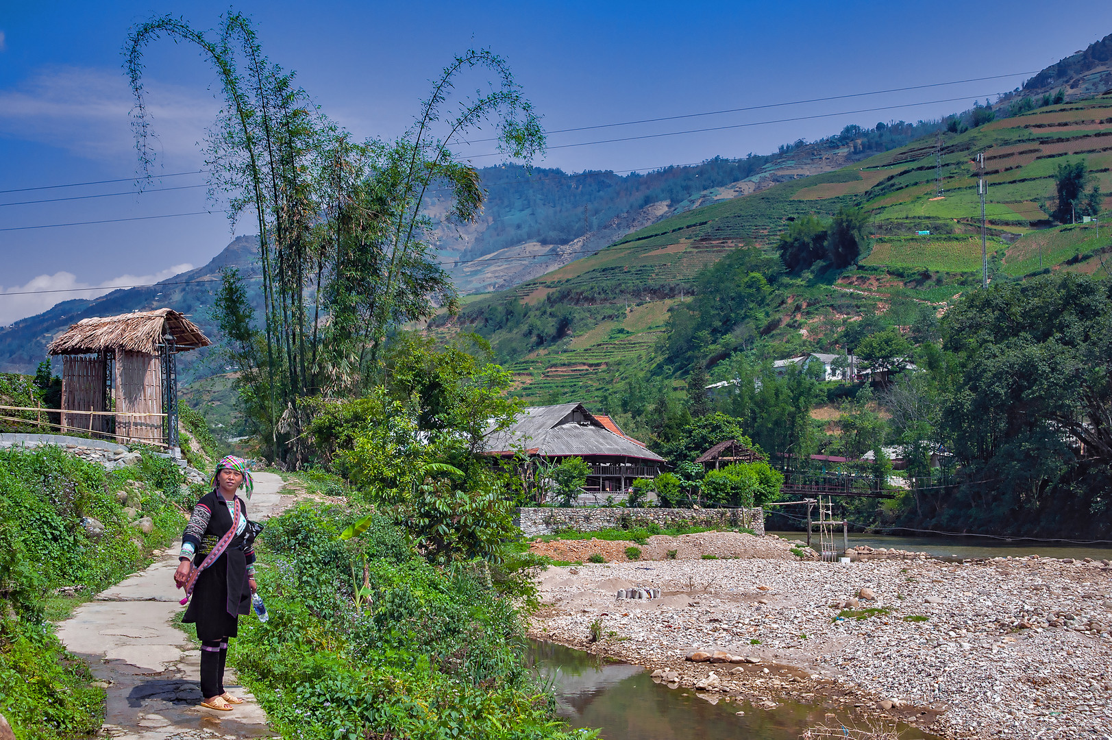 Along the Muong Hoa river