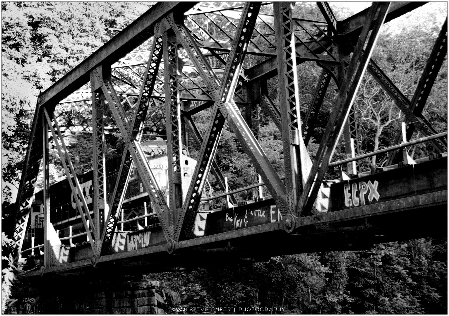 Along the Old Main No.18 - CSX Freight Crossing the Ilchester Bridge