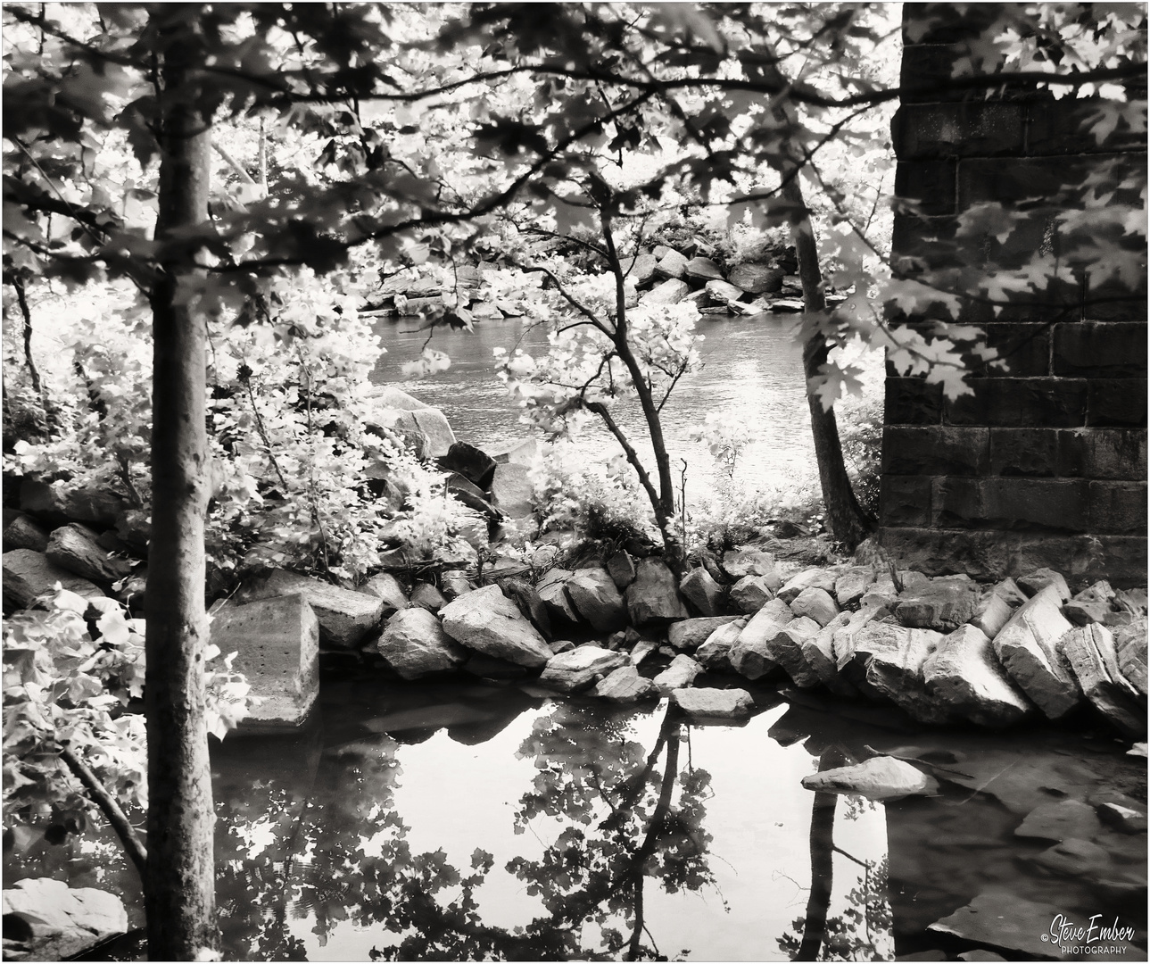 Along the Potomac No.1 - Beneath the Railroad Bridge, Harpers Ferry