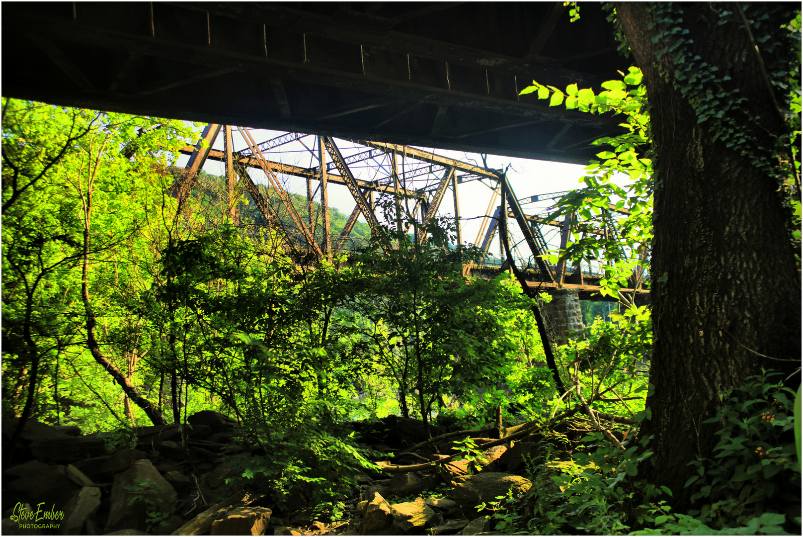 Along the Potomac No.2 - The Railroad Bridges at Harpers Ferry