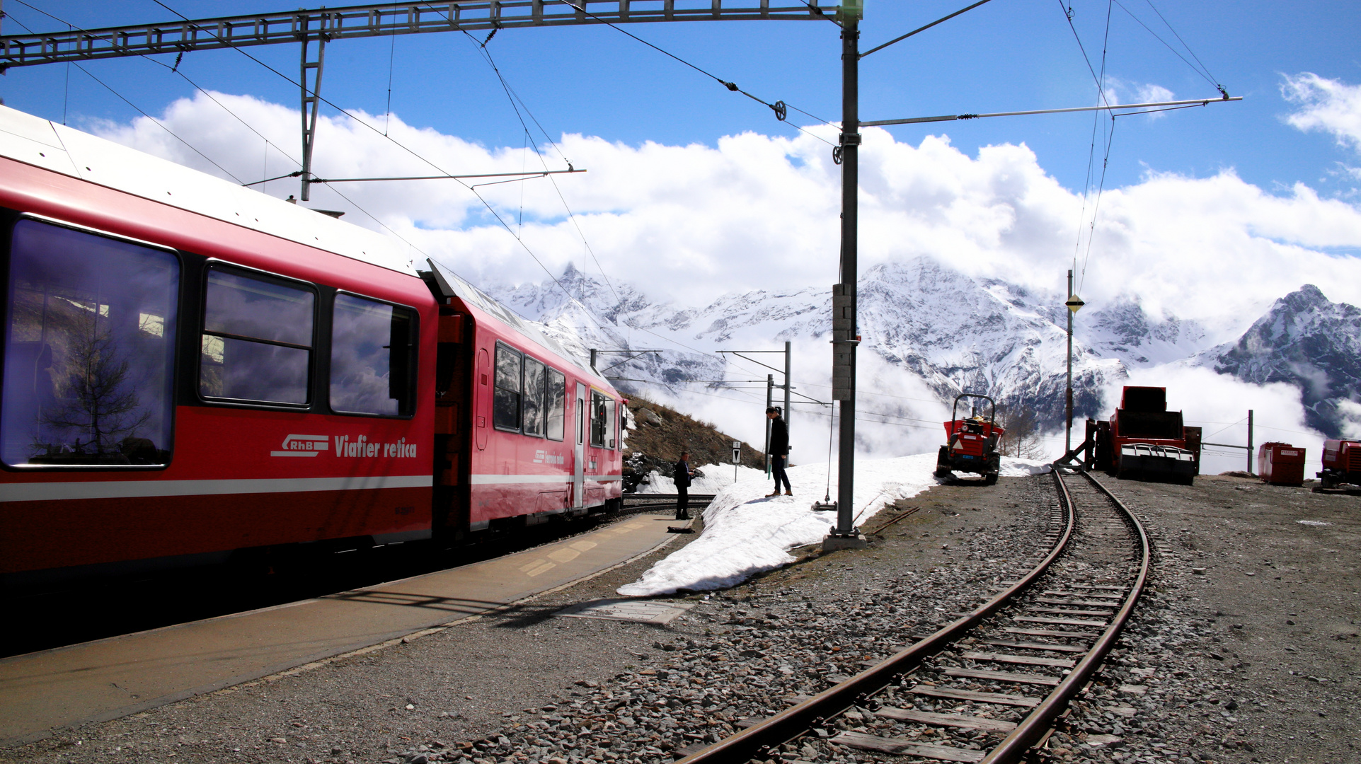 Alp Grüm....warten auf den Gegenzug