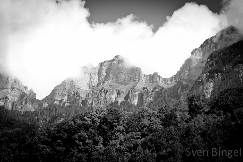 Alpen am Walensee in der Schweiz