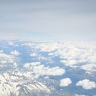 Alpen aus 10.000m Höhe