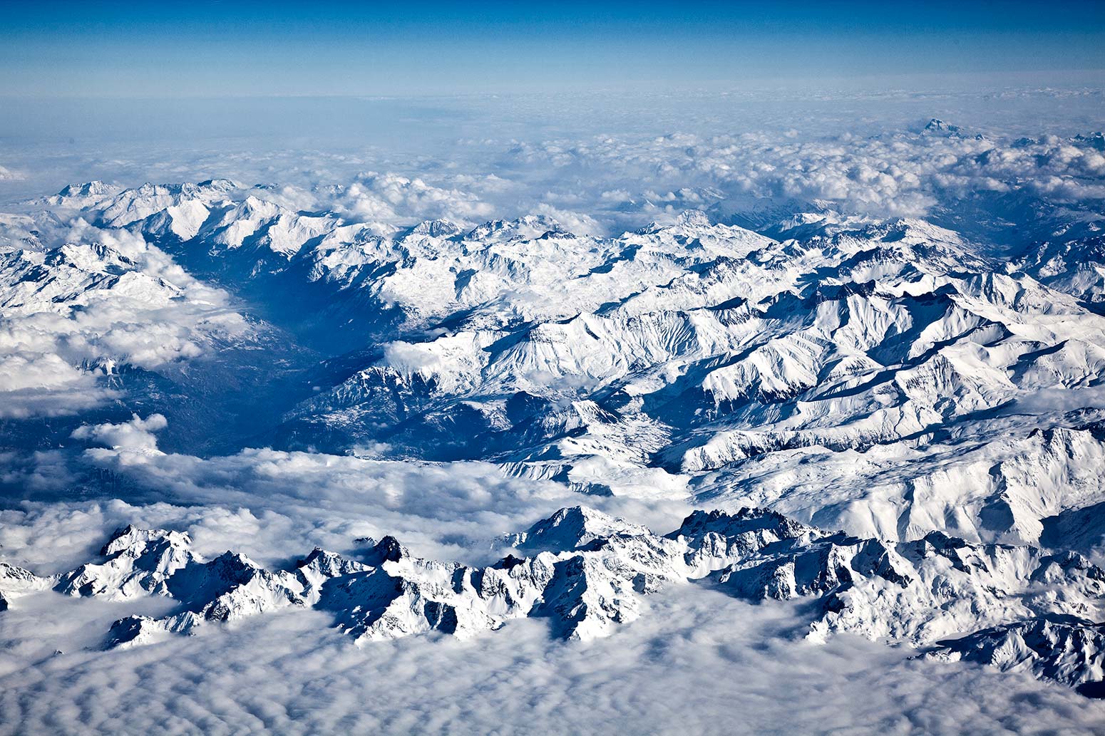 Alpen aus der Luft