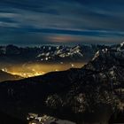 Alpen bei Vollmond