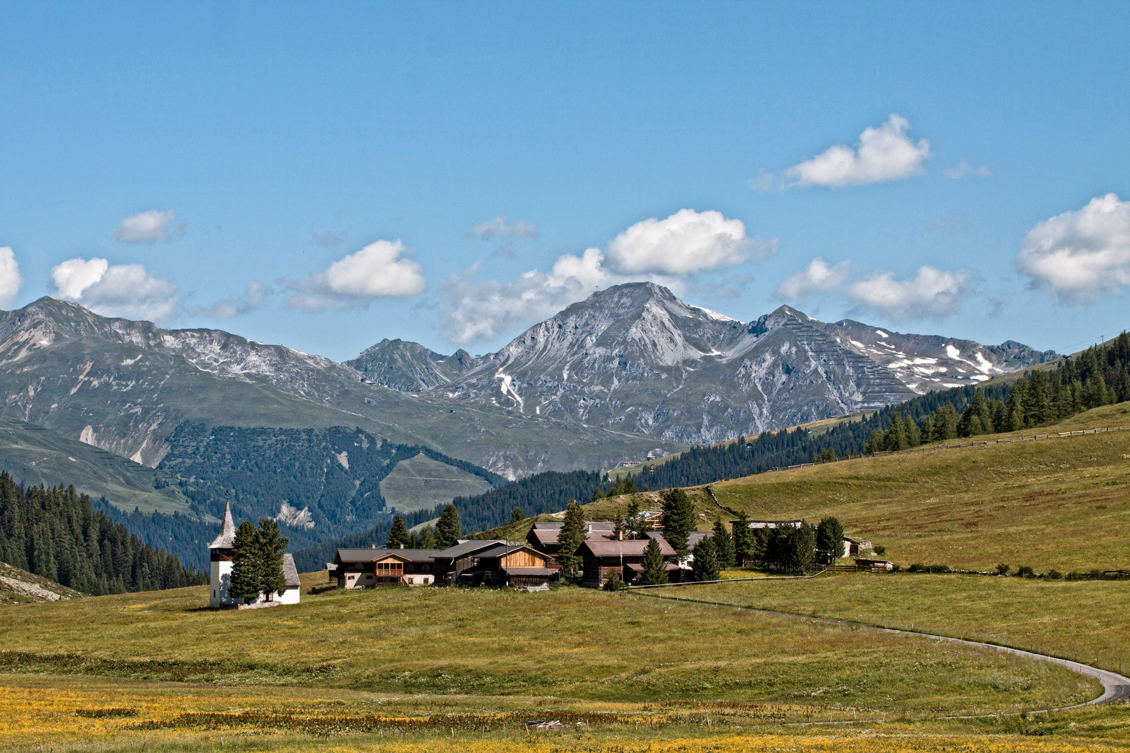 _alpen dorf idylle_