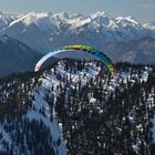 Alpen-Gleitschirmflug