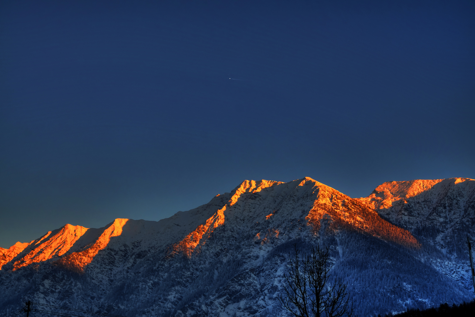 Alpen glühen schon bei Minusgraden.