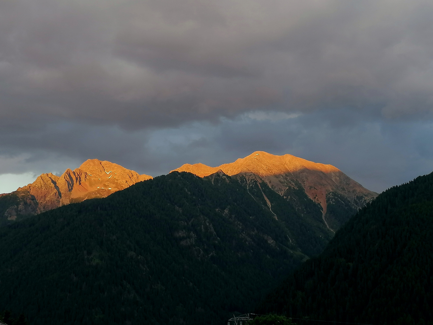 Alpen glühen, Ultental, Italien. 