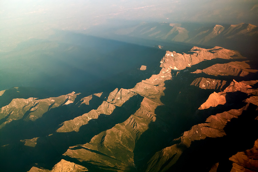 Alpen im Flug