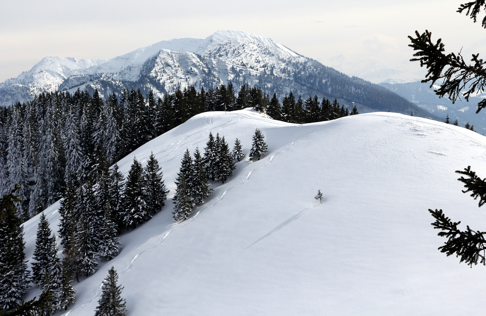 Alpen im Schnee