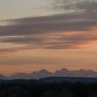 Alpen im Sonnenuntergang