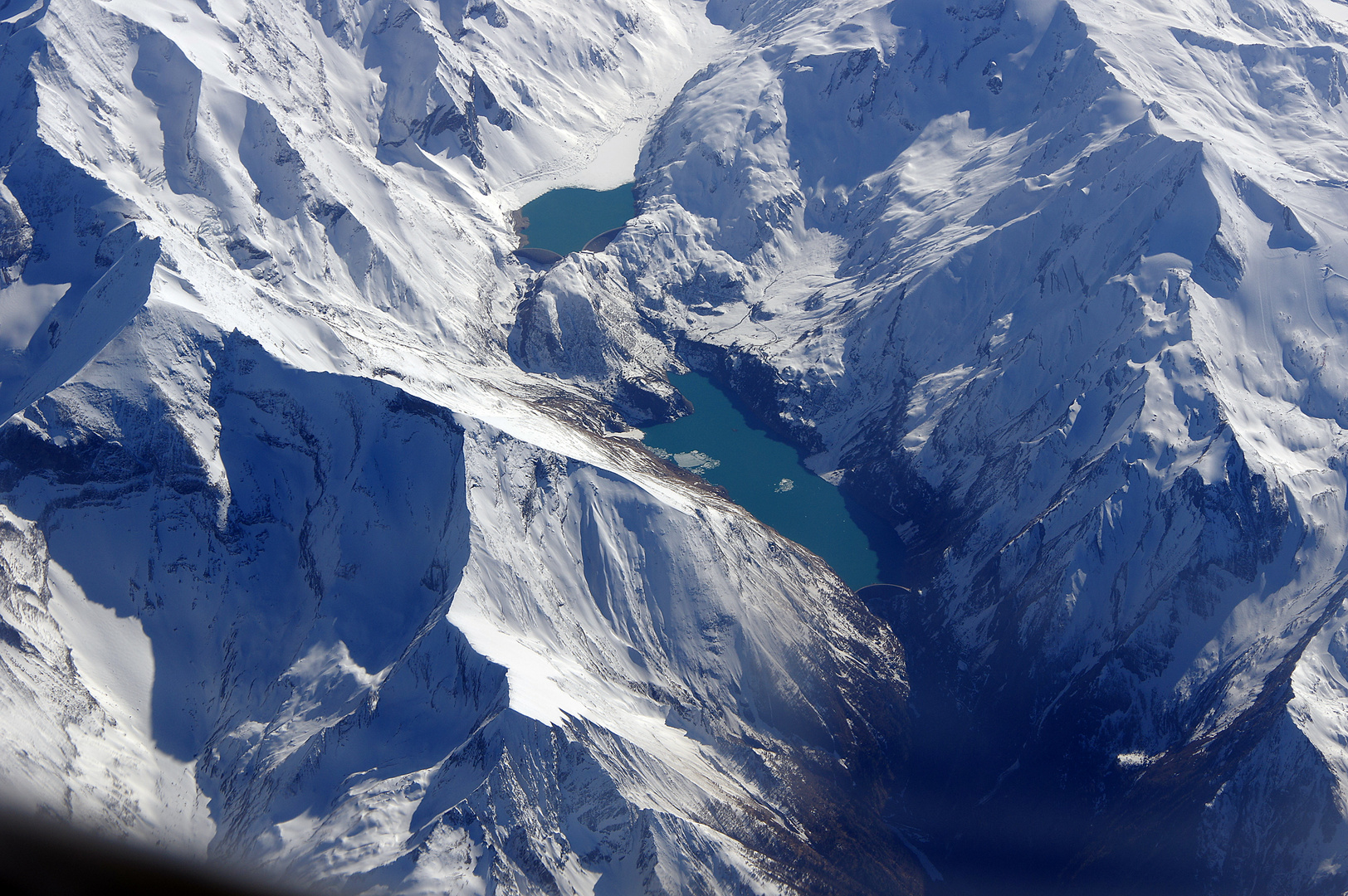 Alpen im Überflug