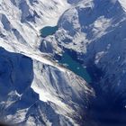 Alpen im Überflug