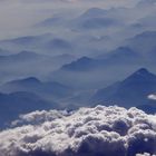 Alpen im Überflug